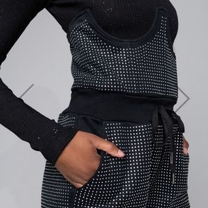Rhinestone Corset Jogger 💎